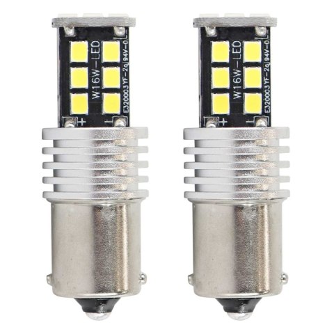 ŻARÓWKI LED CANBUS 2835 15SMD 1156 BA15S P21W R10W R5W WHITE 12V 24V AMIO-01293 ŻARÓWKI LED CANBUS 2835 15SMD 1156 BA15S P21W R10W R5W WHITE 12V 24V AMIO-01293