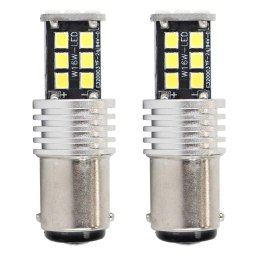 ŻARÓWKI LED CANBUS 2835 15SMD 1157 BAY15D  P21/5W WHITE 12V 24V AMIO-01641