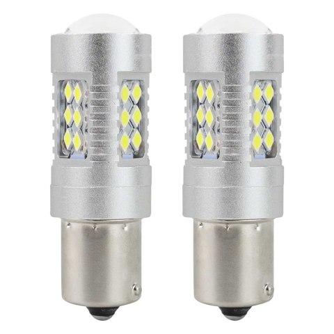 ŻARÓWKI LED CANBUS 3030 24SMD BA15S P21W WHITE 12V 24V AMIO-01445 ŻARÓWKI LED CANBUS 3030 24SMD BA15S P21W WHITE 12V 24V AMIO-01445