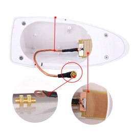 AK322B ANTENA SAMOCHODOWA FM SHARK SILVE