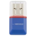 EA134B CZYTNIK KART MICRO SD USB NIEBIESKI ES PERANZA