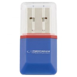 EA134B CZYTNIK KART MICRO SD USB NIEBIESKI ES PERANZA