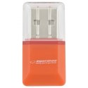 EA134O CZYTNIK KART MICRO SD USB  POMARAŃCZOWY ES PERANZA