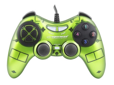 EGG105G GAME PAD PC USB FIGHTER ZIELONY ES PERANZA EGG105G GAME PAD PC USB FIGHTER ZIELONY ES PERANZA