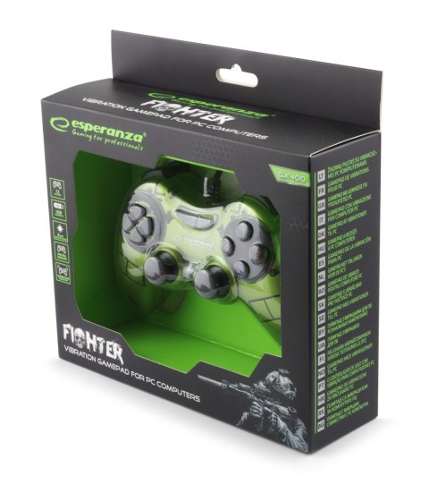 EGG105G GAME PAD PC USB FIGHTER ZIELONY ES PERANZA EGG105G GAME PAD PC USB FIGHTER ZIELONY ES PERANZA