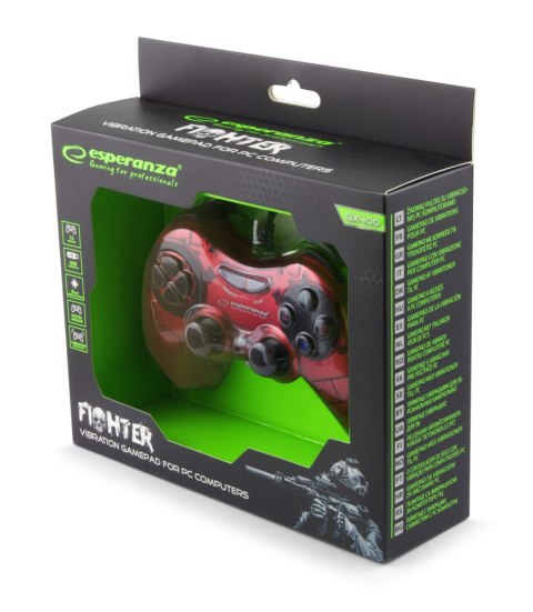 EGG105R GAME PAD PC USB FIGHTER CZERWONY ES PERANZA EGG105R GAME PAD PC USB FIGHTER CZERWONY ES PERANZA