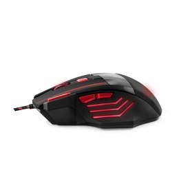 EGM201R MYSZ  PRZEWODOWA DLA GRACZY 7D O PTYCZNA USB MX201 WOLF CZERWONA