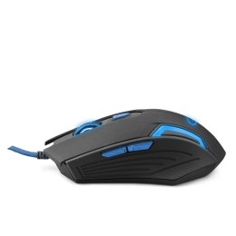 EGM205B MYSZ  PRZEWODOWA DLA GRACZY 6D O PTYCZNA USB MX205 FIGHTER NIEBIESKA