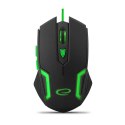 EGM205G MYSZ  PRZEWODOWA DLA GRACZY 6D O PTYCZNA USB MX205 FIGHTER ZIELONA