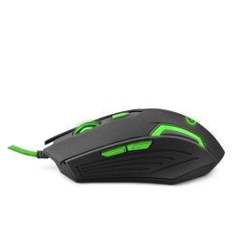 EGM205G MYSZ  PRZEWODOWA DLA GRACZY 6D O PTYCZNA USB MX205 FIGHTER ZIELONA