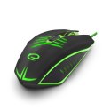 EGM209G MYSZ  PRZEWODOWA DLA GRACZY 6D O PTYCZNA USB MX209 CLAW ZIELONA