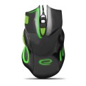 EGM401KG MYSZ  PRZEWODOWA DLA GRACZY 7D O PTYCZNA USB MX401 HAWK CZARNO-ZIELONA