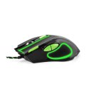 EGM401KG MYSZ  PRZEWODOWA DLA GRACZY 7D O PTYCZNA USB MX401 HAWK CZARNO-ZIELONA