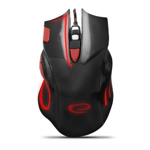 EGM401KR MYSZ PRZEWODOWA DLA GRACZY 7D O PTYCZNA USB MX401 HAWK CZARNO-CZERWONA EGM401KR MYSZ PRZEWODOWA DLA GRACZY 7D O PTYCZNA USB MX401 HAWK CZARNO-CZERWONA
