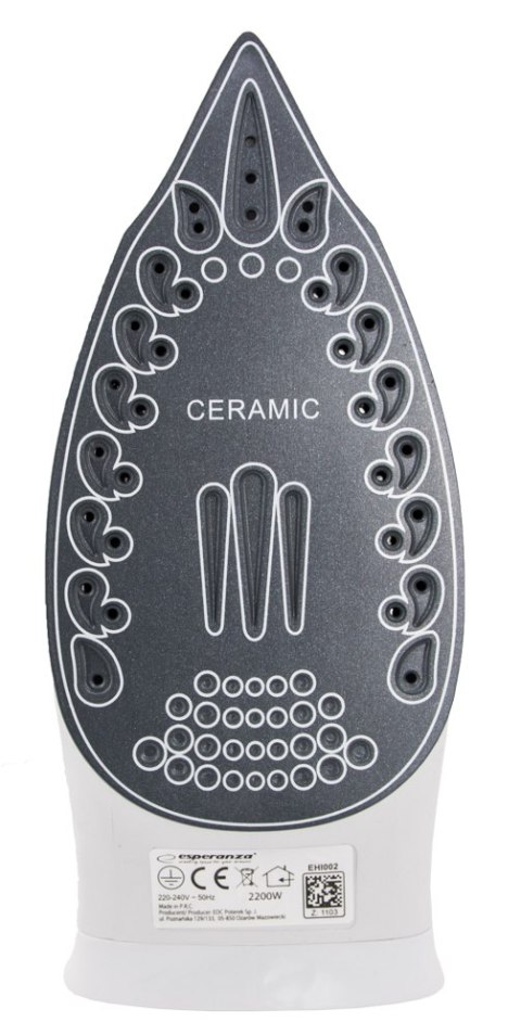 EHI002 ŻELAZKO PAROWE SLIDER CERAMIC 2200W EHI002 ŻELAZKO PAROWE SLIDER CERAMIC 2200W
