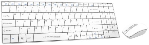 EK122W ZESTAW BEZ PRZEWODOWY KLAWIATURA + MYSZ 2.4GHZ USB LIBERTY BIAŁY EK122W ZESTAW BEZ PRZEWODOWY KLAWIATURA + MYSZ 2.4GHZ USB LIBERTY BIAŁY