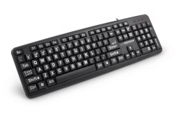 EK129 KLAWIATURA  PRZEWODOWA STANDARDOWA Z DUŻYM NADRUKIEM USB FLORIDA