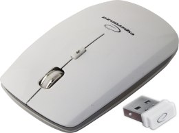 EM120W MYSZ BEZ PRZEWODOWA 2.4GHZ 4D O PTYCZNA USB SATURN BIAŁA