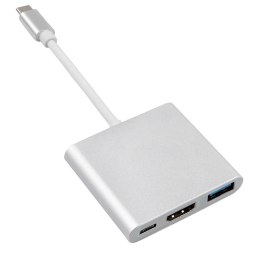 MCTV-840 52385 ADA PTER USB-C - HDMI / USB 3.0 / USB-C METALOWA OBUDOWA 4K