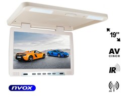 MONITOR  PODWIESZANY  PODSUFITOWY LCD 19CALI CALI LED FM IR VGA... (NVOX RF1980 BE)