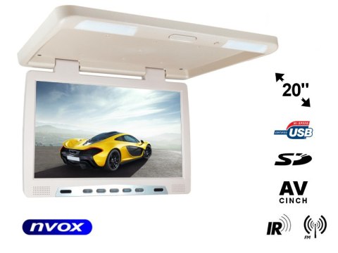 MONITOR PODWIESZANY PODSUFITOWY LCD 20CALI CALI LED IR FM USB SD... (NVOX RF2090U BE) MONITOR PODWIESZANY PODSUFITOWY LCD 20CALI CALI LED IR FM USB SD... (NVOX RF2090U BE)