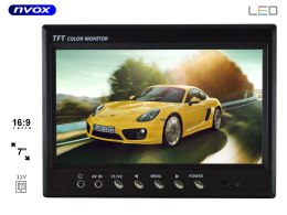 NVOX HT 970 MONITOR SAMOCHODOWY COFANIA LUB ZAGŁÓWKOWY LCD 7CALI CALI MONITORING AV... (NVOX HT