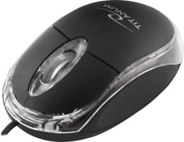 TM102K MYSZ  PRZEWODOWA 3D O PTYCZNA USB RA PTOR CZARNA TITANUM