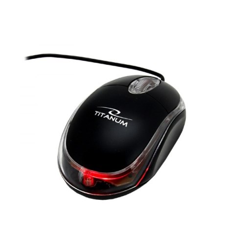 TM102K MYSZ PRZEWODOWA 3D O PTYCZNA USB RA PTOR CZARNA TITANUM TM102K MYSZ PRZEWODOWA 3D O PTYCZNA USB RA PTOR CZARNA TITANUM