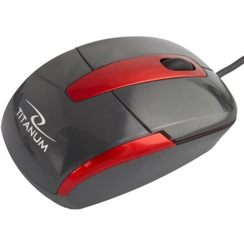 TM108K MYSZ PRZEWODOWA 3D O PTYCZNA USB BARRACUDA CZARNA TITANUM TM108K MYSZ PRZEWODOWA 3D O PTYCZNA USB BARRACUDA CZARNA TITANUM