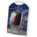 TM108K MYSZ  PRZEWODOWA 3D O PTYCZNA USB BARRACUDA CZARNA TITANUM