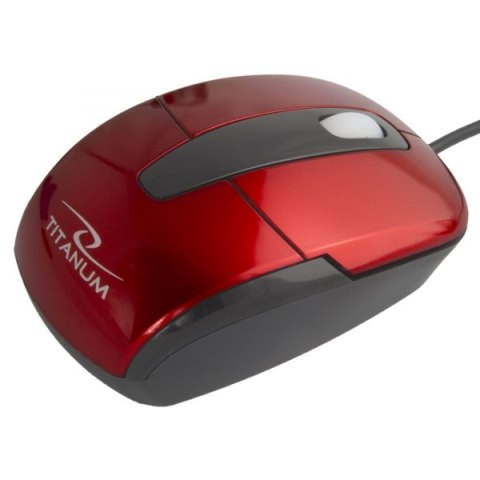 TM108R MYSZ PRZEWODOWA 3D O PTYCZNA USB BARRACUDA CZERWONA TITANUM TM108R MYSZ PRZEWODOWA 3D O PTYCZNA USB BARRACUDA CZERWONA TITANUM