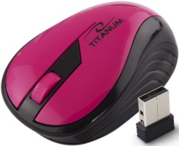 TM114P MYSZ BEZ PRZEWODOWA 2.4GHZ 3D O PTYCZNA USB RAINBOW RÓŻOWA