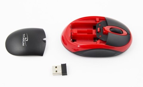 TM116R MYSZ BEZ PRZEWODOWA 2.4GHZ 3D O PTYCZNA USB VULTURE CZARNO-CZERWONA TM116R MYSZ BEZ PRZEWODOWA 2.4GHZ 3D O PTYCZNA USB VULTURE CZARNO-CZERWONA