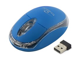 TM120B MYSZ BEZ PRZEWODOWA 2.4GHZ 3D O PTYCZNA USB CONDOR NIEBIESKA