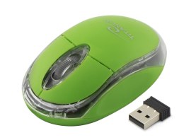TM120G MYSZ BEZ PRZEWODOWA 2.4GHZ 3D O PTYCZNA USB CONDOR ZIELONA