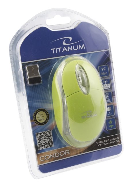 TM120G MYSZ BEZ PRZEWODOWA 2.4GHZ 3D O PTYCZNA USB CONDOR ZIELONA TM120G MYSZ BEZ PRZEWODOWA 2.4GHZ 3D O PTYCZNA USB CONDOR ZIELONA