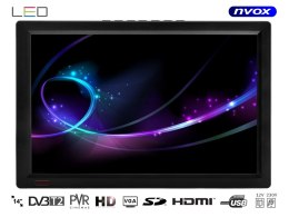 TELEWIZOR LED 14CALI HDMI VGA USB SD AV PVR DVB-T/T2 MPEG-4/2 12V 230V... (NVOX DVB14T)