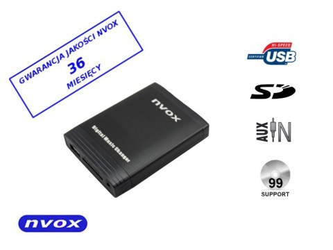 ZMIENIARKA CYFROWA EMULATOR MP3 USB SD TOYOTA CITROEN PEUGEOT... (NVOX NV1086M TOY AYGO C1 PEU10