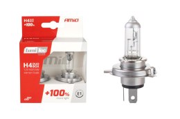01402 ZESTAW ŻARÓWEK HALOGENOWYCH H4 12V 60/55W LUMITEC SILVER +100% DUO BOx