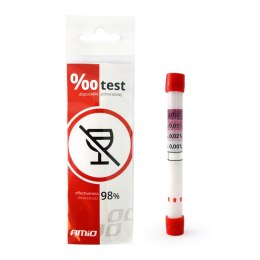 JEDNORAZOWY TEST NA ZAWARTOŚĆ ALKOHOLU ALKOMAT AMIO-01160