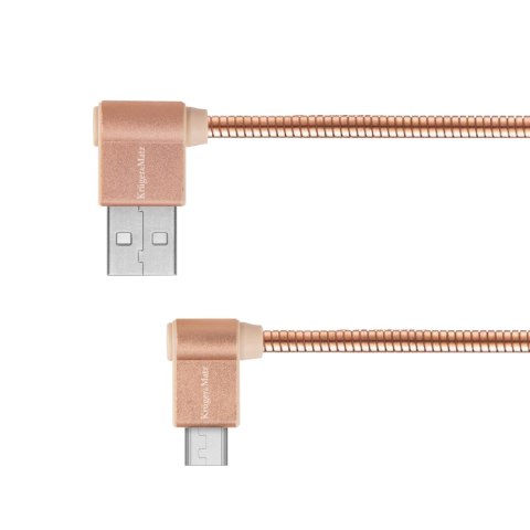 KABEL USB - WTYK KĄTOWY TY PU C 1M 3A KRUGER&MATZ KABEL USB - WTYK KĄTOWY TY PU C 1M 3A KRUGER&MATZ