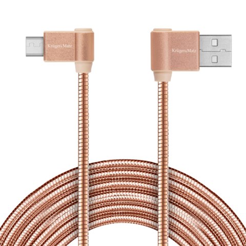KABEL USB - WTYK KĄTOWY TY PU C 1M 3A KRUGER&MATZ KABEL USB - WTYK KĄTOWY TY PU C 1M 3A KRUGER&MATZ