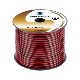 KABEL GŁOŚNIKOWY 1,0MM CZARNO-CZERWONY