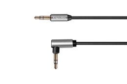 KABEL JACK 3.5 KĄTOWY - JACK 3.5  PROSTY S PRĘŻYNKA 1.8M KRUGER&MATZ BASIC