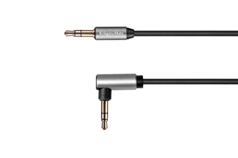 KABEL JACK 3.5 KĄTOWY - JACK 3.5 PROSTY S PRĘŻYNKA KRUGER&MATZ BASIC KABEL JACK 3.5 KĄTOWY - JACK 3.5 PROSTY S PRĘŻYNKA KRUGER&MATZ BASIC
