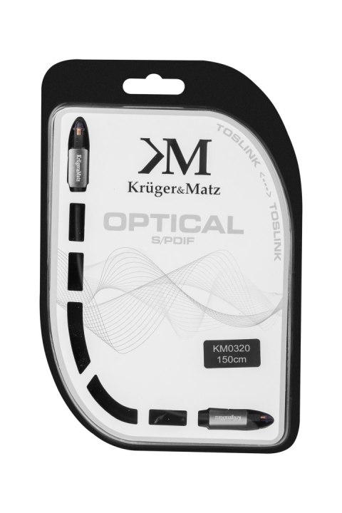 KABEL O PTYCZNY TOSLINK-TOSLINK 1.5M KRUGER&MATZ KABEL O PTYCZNY TOSLINK-TOSLINK 1.5M KRUGER&MATZ
