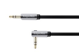 KABEL WTYK KĄTOWY - WTYK  PROSTY JACK 3.5 STEREO 1.0M KRUGER&MATZ
