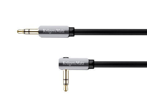KABEL WTYK KĄTOWY - WTYK PROSTY JACK 3.5 STEREO 1.0M KRUGER&MATZ KABEL WTYK KĄTOWY - WTYK PROSTY JACK 3.5 STEREO 1.0M KRUGER&MATZ