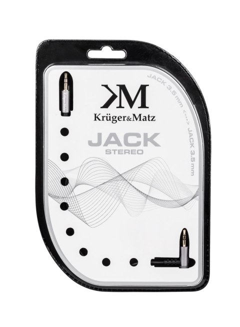 KABEL WTYK KĄTOWY - WTYK PROSTY JACK 3.5 STEREO 1.0M KRUGER&MATZ KABEL WTYK KĄTOWY - WTYK PROSTY JACK 3.5 STEREO 1.0M KRUGER&MATZ