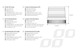 LAM PA OSTRZEGAWCZA BŁYSKOWA STROBOSKO POWA KOGUT LED 24V AMIO-01277